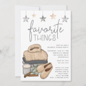 Invitation Chic Neutral Favori Fête des choses (Devant)