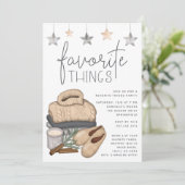 Invitation Chic Neutral Favori Fête des choses (Debout devant)
