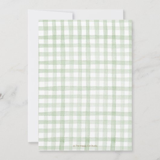 Invitation Chic Nursery Rhyme Baby shower de verdure Neutre (Dos)