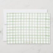 Invitation Chic Nursery Rhyme Greenery 2e Anniversaire Photo (Dos)