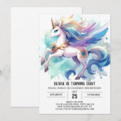 Invitation Chic Online Horse Anniversaire (Devant / Derrière)