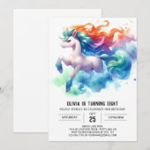 Invitation Chic Online Horse Anniversaire (Devant / Derrière)