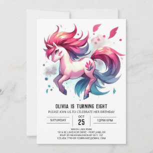 Invitation Chic Online Horse Anniversaire