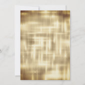 Invitation Chic or brun gouttes parties scintillant n'importe (Dos)