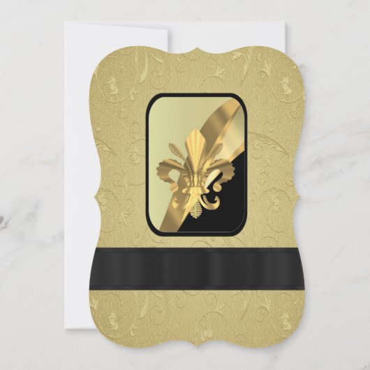 Invitation Chic or élégant mariage (Dos)