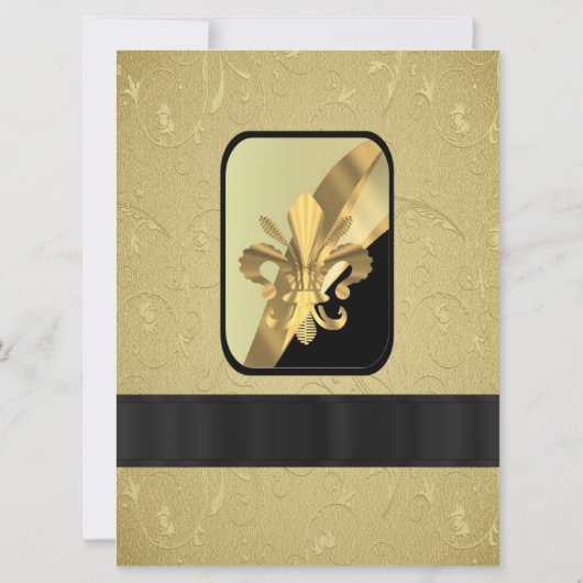 Invitation Chic or élégant mariage (Dos)