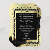 Invitation Chic or élégant mariage formel (Devant / Derrière)