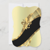 Invitation Chic or élégant mariage formel (Dos)