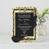 Invitation Chic or élégant mariage formel (Debout devant)