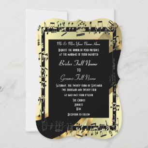 Invitation Chic or élégant mariage formel