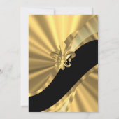 Invitation Chic or élégant mariage formel (Dos)