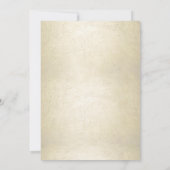 Invitation Chic or Rose d'aquarelle couleur  Floral Mariage (Dos)