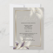 Invitation Chic Pampas Herbe Amethyst Anthurium (Devant)