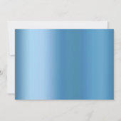 Invitation Chic papillon | Classic Blue Shine Baby shower (Dos)