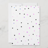 Invitation Chic papillons Pois Anniversaire (Dos)