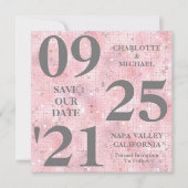 Invitation Chic Parties scintillant Rose Étincelle Moderne En (Devant)