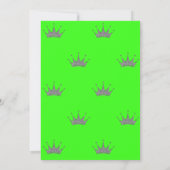 Invitation Chic Parties scintillant Tiara Neon Green Annivers (Dos)