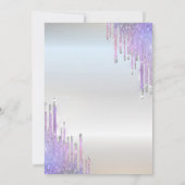 Invitation Chic Parties scintillant Violet Drives Bat mitzvah (Dos)