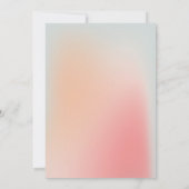 Invitation Chic Pastel Pink Mint Gradient Ombre Fête des mari (Dos)