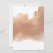 Invitation Chic Peach Blush Cream et Mariage ovale en terre c (Dos)