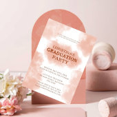 Invitation Chic Peach Fuzz Graduation
