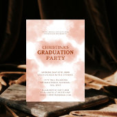 Invitation Chic Peach Fuzz Graduation
