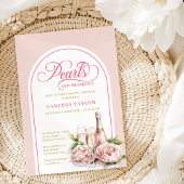 Invitation Chic pearls and prosecco bridal shower template