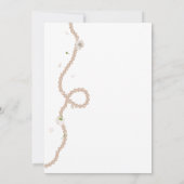 Invitation Chic Pearls et la Fête des mariées Prosecco (Dos)