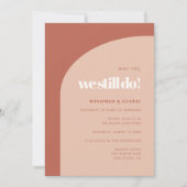 Invitation Chic pêche arche en terre cuite Nous faisons encor (Devant)