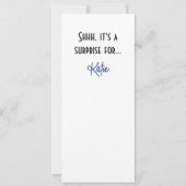 Invitation Chic Peint Denim 50 & FABULOUS Surprise Anniversai (Dos)