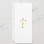 Invitation Chic Photo Collage Cross Baby Baptism (Dos)