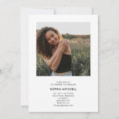 Invitation Chic Photo Graduation Party (Dos)
