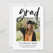 Invitation Chic Photo Graduation Party (Devant)