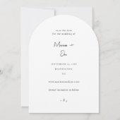 Invitation Chic Photo Grand Enregistrer la date V2 (Dos)
