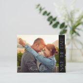 Invitation Chic Photo Strip Enregistrer la date (Debout devant)