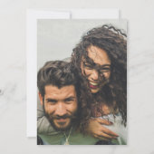 Invitation Chic Photo Wedding Inviter QR Code Enregistrer Dat (Dos)