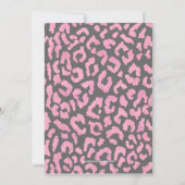 Invitation Chic Pink Black Leopard 21e anniversaire (Dos)