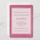 Invitation Chic Pink Glam 16e anniversaire (Devant)