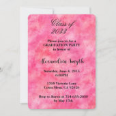 Invitation Chic Pink Graduation Votre Photo (Devant)