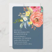 Invitation Chic Pink Peony Bridesservatrices Luncheon Mariage (Devant)