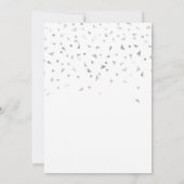 Invitation chic pour 50e anniversaire avec confett (Dos)
