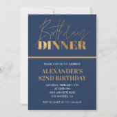 Invitation chic pour 82e anniversaire Dîner d'anni (Devant)