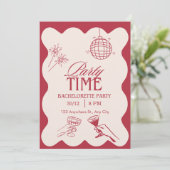 Invitation chic pour enterrement de vie de jeune f (Debout devant)