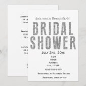 Invitation chic pour la soirée de mariage glamour  (Devant / Derrière)