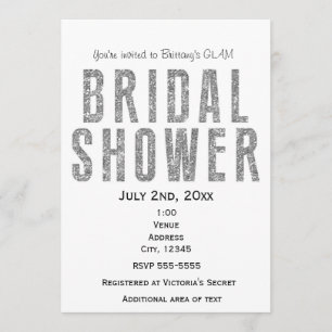 Invitation chic pour la soirée de mariage glamour 