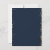 Invitation chic pour renouvellement de vœux de mar (Dos)