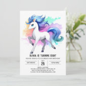 Invitation Chic Printable Horse Anniversaire (Debout devant)