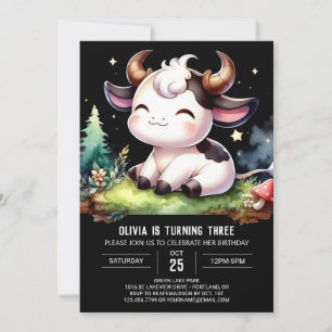 Invitation Chic Printable Vache Anniversaire