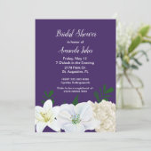 Invitation Chic Purple Bridal (Debout devant)