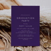 Invitation Chic Purple Graduation Party